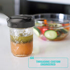 Masontops Multi Top Flip Cap Mason Jar Lid - Regular Mouth Mason Jar Pour Lids Small Mouth Mason Jar Lids Pour Spout and Flip Cap – Sip, Pour, Store & More - Leakproof Mason Jar Pour Spout Lid 2-Pack 🍁 All In One Marketplace Canada