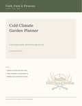 Faith, Farm & Firearms Cold Climate Garden Planner cover