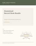Faith, Farm & Firearms Homestead Record Book Bundle cover